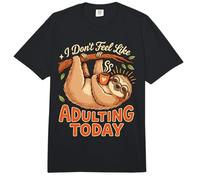 I Don't Feel Like Adulting Today Tired Mood Exhausted Comfort Colors Adult Heavyweight T-Shirt