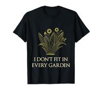 I Don't Fit In Every Garden Botanical Wildflower Flower Camiseta gráfica económica