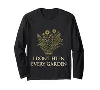I Don't Fit In Every Garden Botanical Wildflower Flower Manga Larga