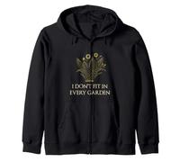 I Don't Fit In Every Garden Botanical Wildflower Flower Sudadera con Capucha