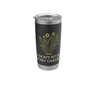 I Don't Fit In Every Garden Botanical Wildflower Flower Vaso térmico de acero inoxidable de doble pared
