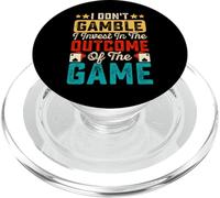I Don't Gamble I Invest The Outcome of The Game PopSockets PopGrip para MagSafe