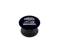 I Don't Get Homesick I Get Mountainsick Divertido Juego de Palabras de Senderismo PopSockets PopGrip Adhesivo