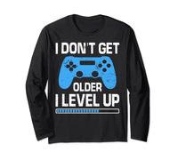 I Don't Get Older I Level Up Video Gamer Niños Niños Cumpleaños Manga Larga