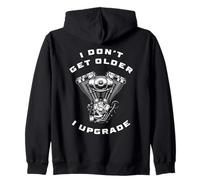 I Don't Get Older I Upgrade - Motorcycle Engine Graphic Sudadera con Capucha