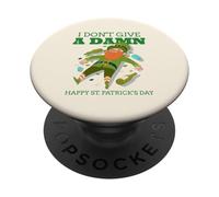 I Don''t Give A Damn Happy St. Patrick's Day (gráfico irlandés) PopSockets PopGrip Adhesivo
