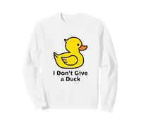 I Don't Give a Duck, Cool Yellow Duck Illustration Graphic Sudadera