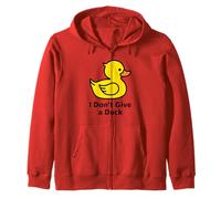 I Don't Give a Duck, Cool Yellow Duck Illustration Graphic Sudadera con Capucha
