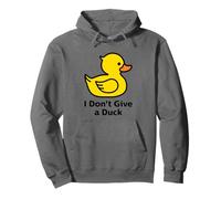 I Don't Give a Duck, Cool Yellow Duck Illustration Graphic Sudadera con Capucha