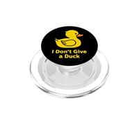 I Don't Give a Duck, Cool Yellow Duck Ilustración Gráfico PopSockets PopGrip para MagSafe