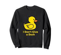 I Don't Give a Duck, Cool Yellow Duck Ilustración Gráfico Sudadera