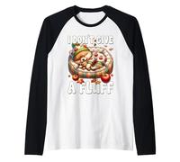 I Dont Give A Fluff Pomeranian Lover Graphic For Autumn Fall Camiseta Manga Raglan