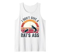 I Don't Give a Rat's Ass Funny Adult Joke Hombres Mujeres Camiseta sin Mangas