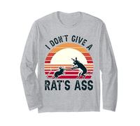 I Don't Give a Rat's Ass Funny Adult Joke Hombres Mujeres Manga Larga