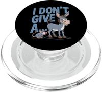 I Don't Give A Rats Ass Funny Rebus Joke Diciendo Cita Frase PopSockets PopGrip para MagSafe