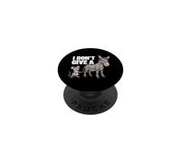 I Don't Give a Rats Ass Mouse Donkey Funny Sarcastic Animal PopSockets PopGrip Adhesivo