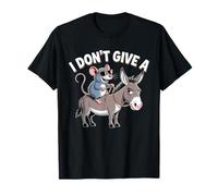I Don't Give A Rats Burro Ratón Humor sarcástico Camiseta