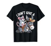 I Don't Give A Rats Burro Ratón Humor sarcástico Camiseta