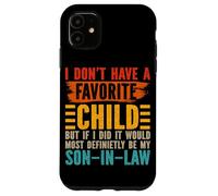 I Don't Have A Favorite Child Yon-In-Law Suegra Retro Carcasa para iPhone 11
