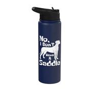 I Don't Have A Saddle - Dueño de mascotas amante de los perros de gran danés Stainless Steel Insulated Water Bottle