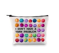 I Don't Have a Yarn Problem - Bolsa de maquillaje de ganchillo para amantes del ganchillo, regalos para amantes del ganchillo, bolsa de cosméticos, Yarn Problem 3uk, moda