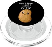 I Don't Know I'm Just A Potato Funny Kawaii Potato Saying PopSockets PopGrip para MagSafe