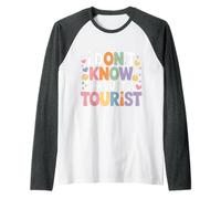 I Don't Know I'm Just A Tourist Viajero perdido Explorar ||- Camiseta Manga Raglan