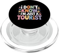 I Don't Know I'm Just A Tourist Viajero perdido Explorar ||- PopSockets PopGrip para MagSafe