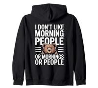 I Don't Like Morning People Or Mornings Or People Sudadera con Capucha