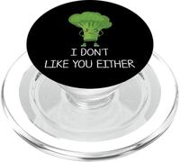 I Don't Like You Either Vegan Vegetarian Broccoli Pun Jokes PopSockets PopGrip para MagSafe