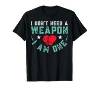 I Don't Need A Weapon I Am One Camiseta gráfica económica, Hombre, Negro, M