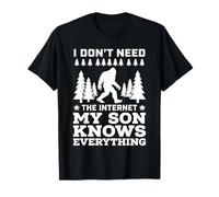 I Don't Need The Internet My Son Knows Everything Camiseta