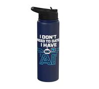 I Don't Need To Date, I Have AI. Funny AI Humor Stainless Steel Insulated Water Bottle