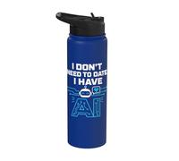 I Don't Need To Date, I Have AI. Funny AI Humor Stainless Steel Insulated Water Bottle