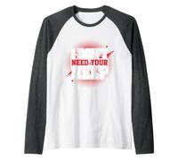I Don't Need Your Help Actitud Estado de ánimo Independiente Camiseta Manga Raglan