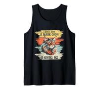 I Don't Own A Maine Coon It's Own Me Funny Cat Lovers Retro Camiseta sin Mangas
