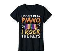 I Don't Play Piano I Rock The Keys Músico Pianista Camiseta