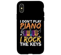 I Don't Play Piano I Rock The Keys Músico Pianista Carcasa para iPhone X/XS