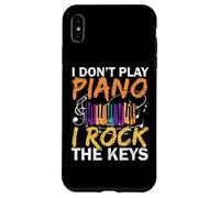 I Don't Play Piano I Rock The Keys Músico Pianista Carcasa para iPhone XS Max