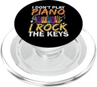 I Don't Play Piano I Rock The Keys Músico Pianista PopSockets PopGrip para MagSafe