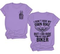 I Don't Ride My Own Bike But I Do Ride My Own Biker, I Don't Ride My Own Bike But I Do Ride My Own Biker Shirts, morado claro, 3XL