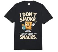I Don't Smoke I Save My Money For Snacks No Fumador Comfort Colors Adult Heavyweight T-Shirt