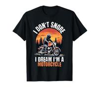 I Don't Snore I Dream I'm A Motorcycle Funny Men Dad Biker Camiseta
