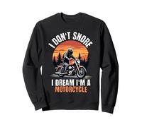 I Don't Snore I Dream I'm A Motorcycle Funny Men Dad Biker Sudadera