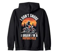I Don't Snore I Dream I'm A Motorcycle Funny Men Dad Biker Sudadera con Capucha