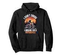 I Don't Snore I Dream I'm A Motorcycle Funny Men Dad Biker Sudadera con Capucha