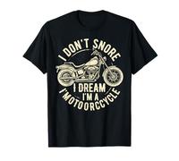 I Don't Snore I Dream Vintage Fathers Day Men's Motorcycle Camiseta