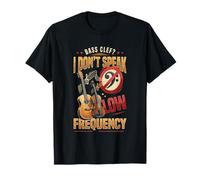 I Don't Speak Baja Frecuencia Divertido Bajo Clave Música Juego de Palabras Agudos Camiseta