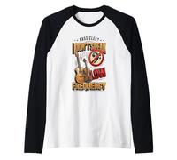 I Don't Speak Baja Frecuencia Divertido Bajo Clave Música Juego de Palabras Agudos Camiseta Manga Raglan