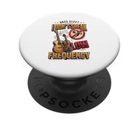 I Don't Speak Baja Frecuencia Divertido Bajo Clave Música Juego de Palabras Agudos PopSockets PopGrip Adhesivo